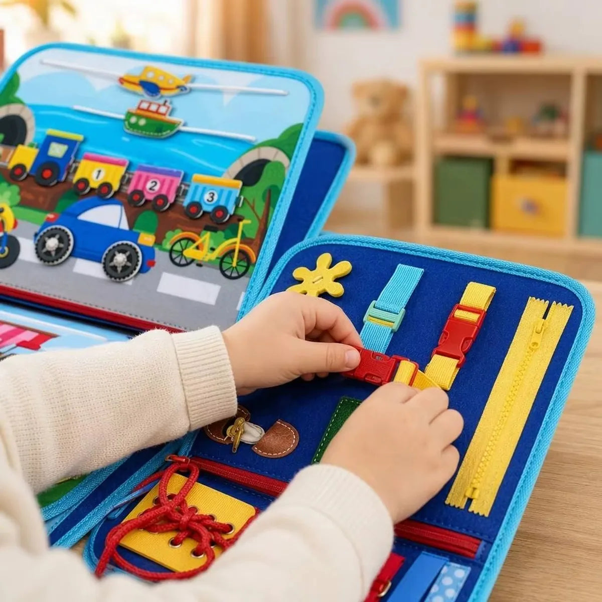 Screen-Free Montessori Busy Board