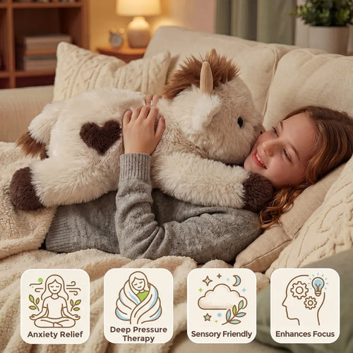 Heated Weighted Cow Plush