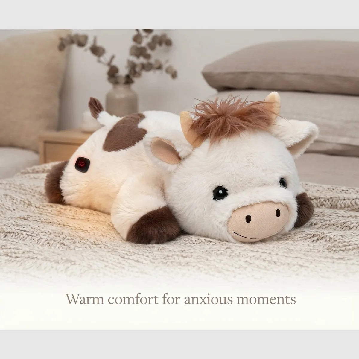 Heated Weighted Cow Plush