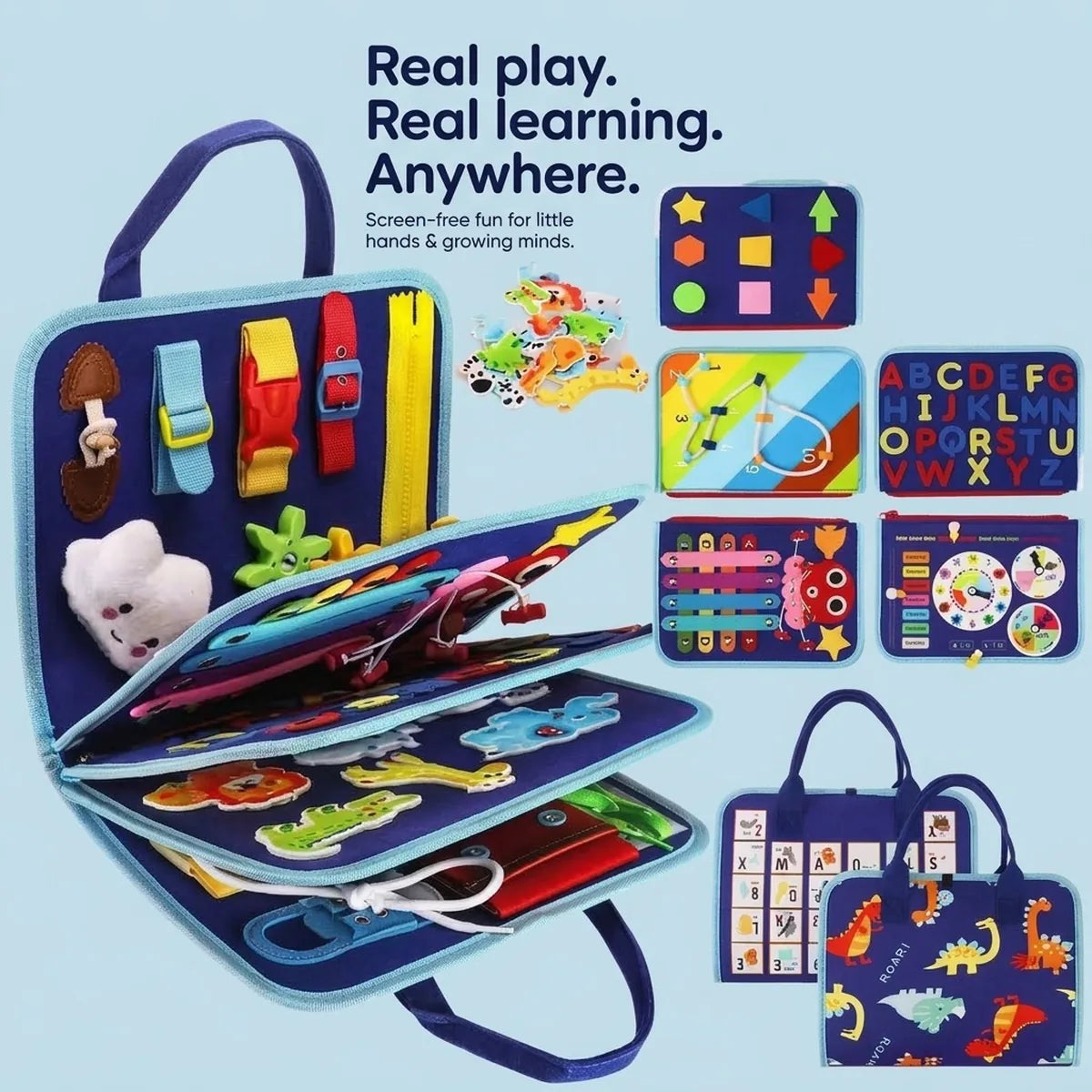 Screen-Free Montessori Busy Board