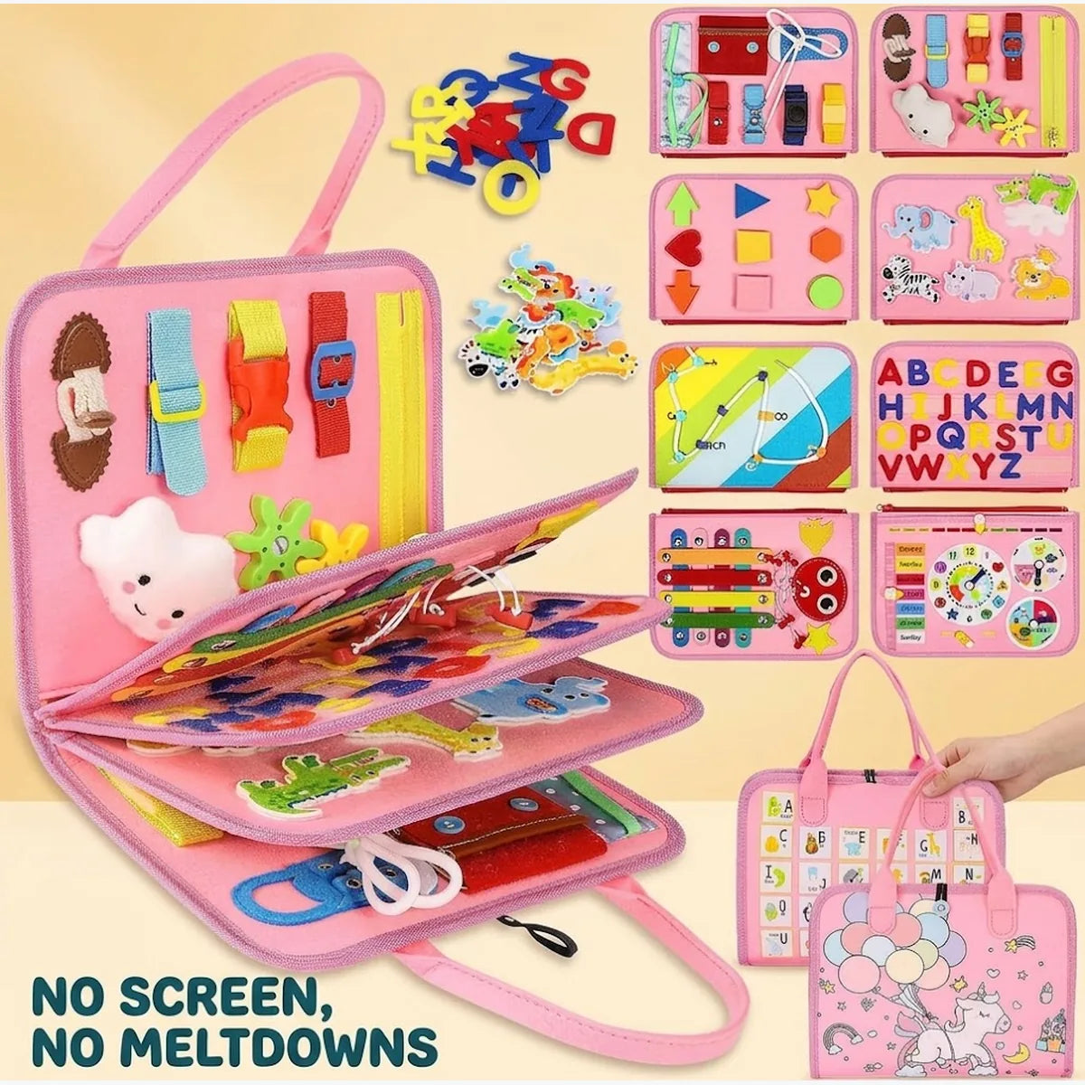 Screen-Free Montessori Busy Board